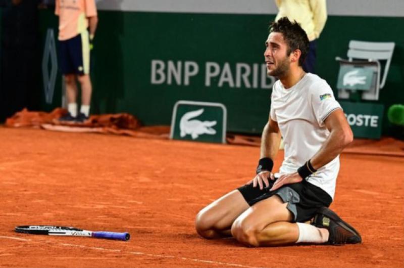 Etcheverry ante el alemaacuten Zverev en cuartos de final de Roland Garros