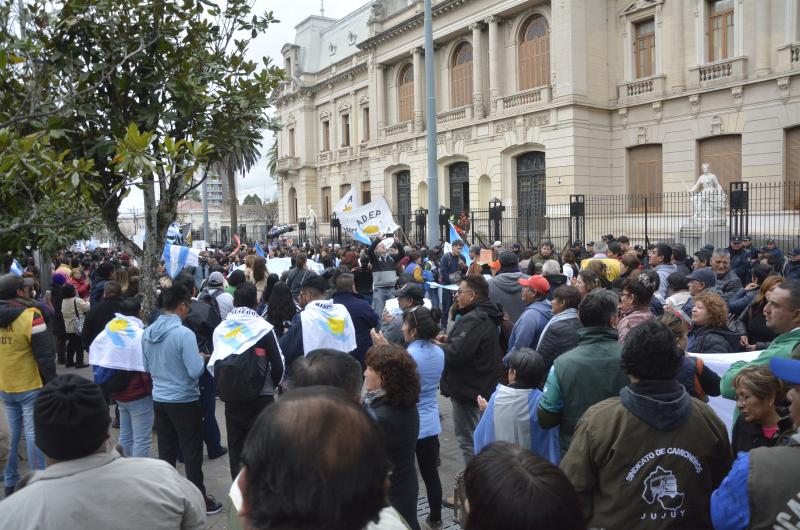 Se realizoacute una nueva jornada de protesta y movilizacioacuten en Jujuy