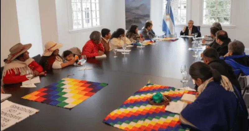 El Presidente con referentes de comunidades originarias de Jujuy