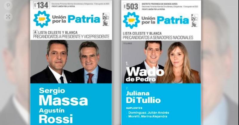 Unioacuten por la Patria oficializoacute la boleta que encabeza Sergio Massa