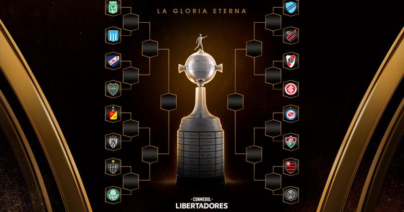 Boca-Nacional de Uruguay y River-Inter de Brasil en los octavos de la Libertadores