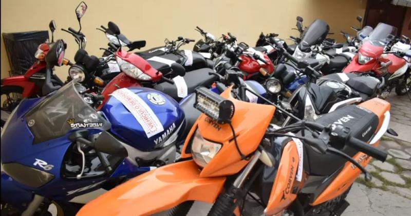 En los uacuteltimos meses la Policiacutea secuestroacute maacutes de 60 motos de dudosa procedencia