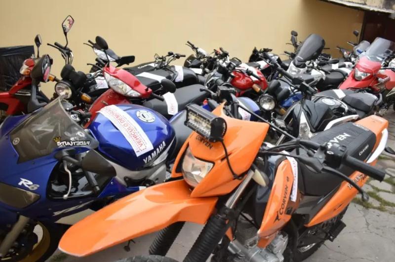 En los uacuteltimos meses la Policiacutea secuestroacute maacutes de 60 motos de dudosa procedencia