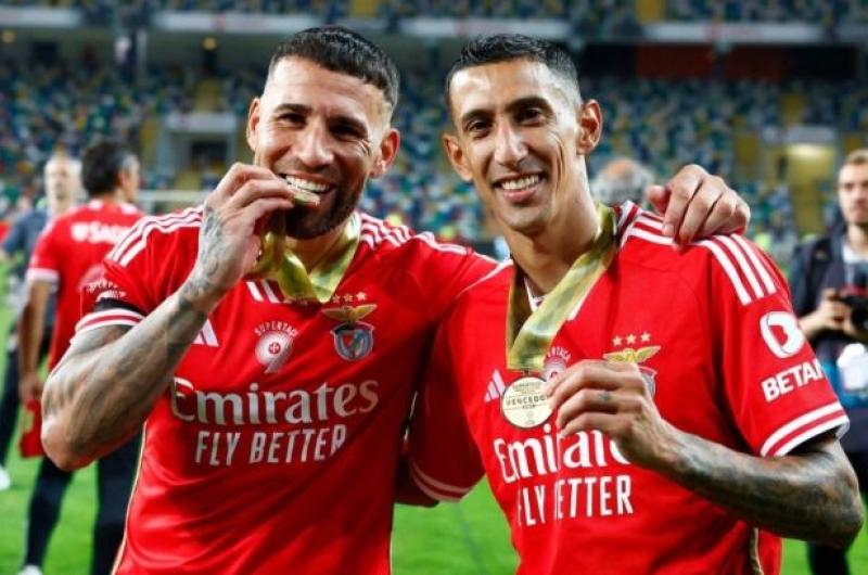 Di Mariacutea y Otamendi inician con Benfica la defensa del tiacutetulo en Portugal
