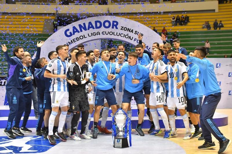 El futsal argentino ganoacute la Liga Evolucioacuten de Conmebol