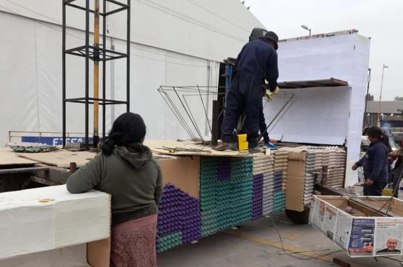 Carroza de Olaroz Chico la primera en llegar a Ciudad Cultural