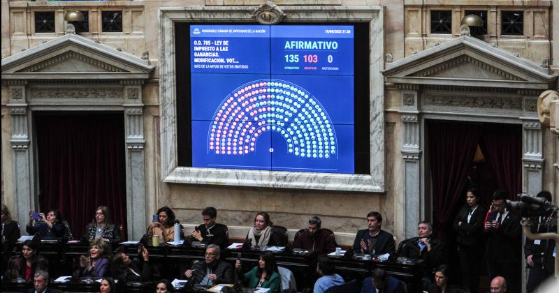 Diputados aproboacute proyecto sobre Ganancias 