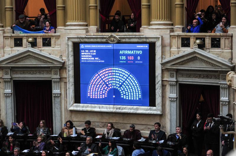 Diputados aproboacute proyecto sobre Ganancias 