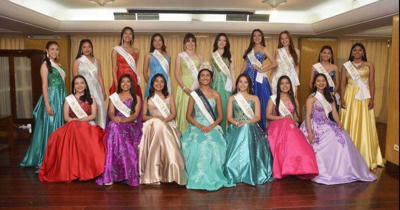 Las bellas jovencitas que competiraacuten por el trono provincial visitaron Diario Pregoacuten