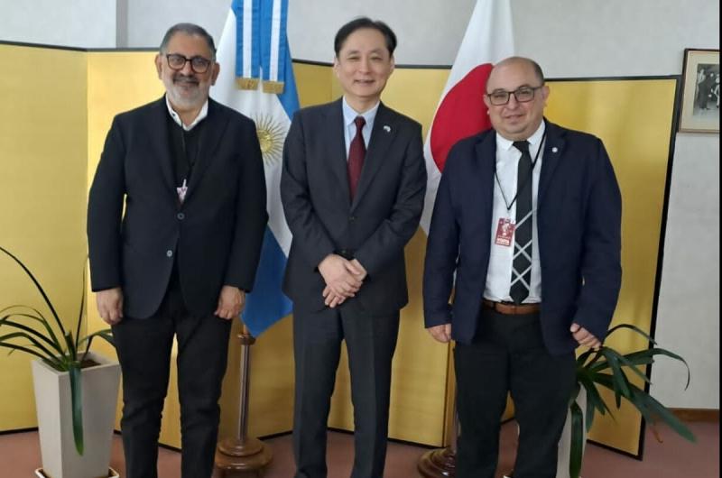 Encuentro entre el intendente Jorge y el Embajador de Japoacuten 