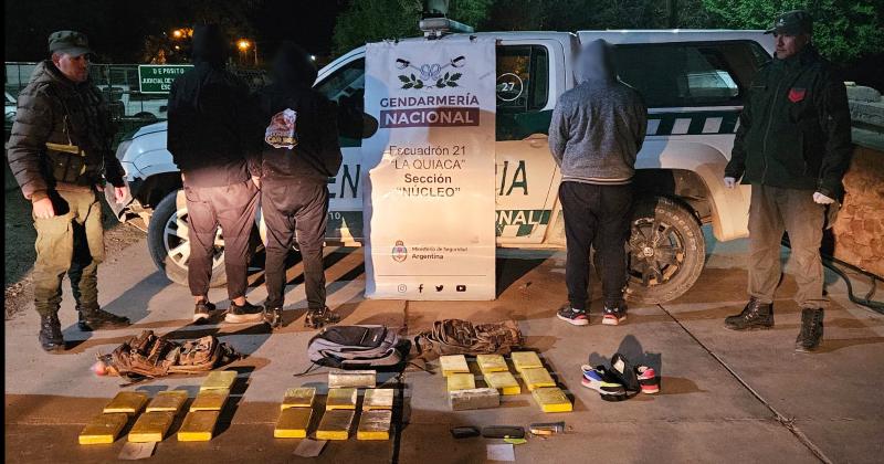 La Quiaca- incautaron maacutes de 23 kilos de cocaiacutena y detuvieron a tres sujetos