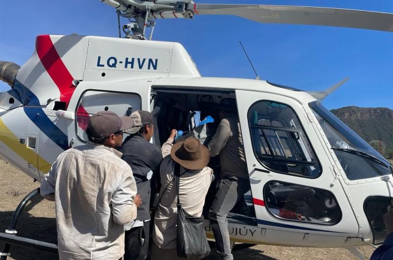 Desbarrancoacute en Alto Calilegua y lo rescatan con el helicoacuteptero sanitario