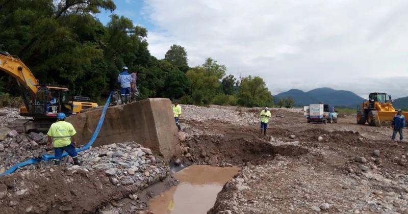 Agua Potable finalizoacute exitosamente la reparacioacuten del acueducto en riacuteo Grande