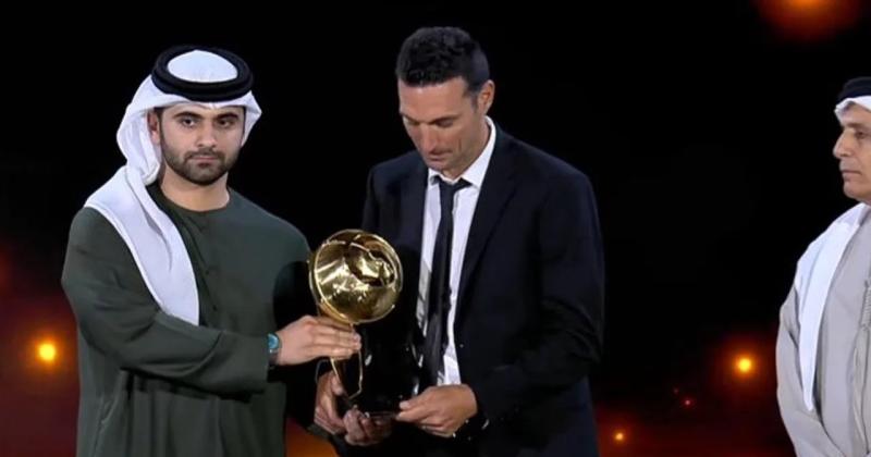Lionel Scaloni fue reconocido en los Globe Soccer Awards