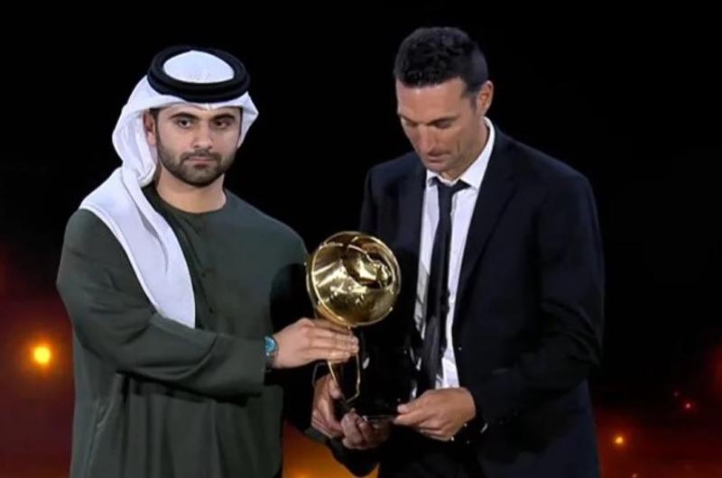 Lionel Scaloni fue reconocido en los Globe Soccer Awards