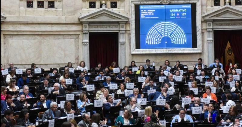 La Ley Oacutemnibus se aproboacute en general y resta todaviacutea la votacioacuten en particular