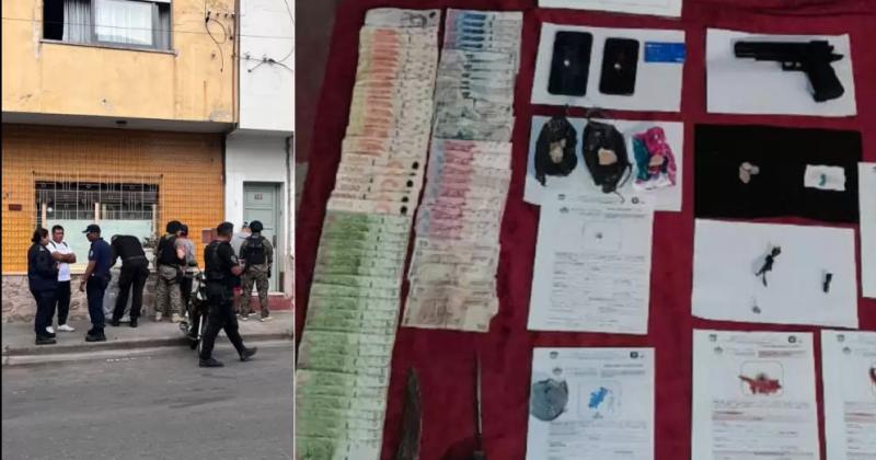 Secuestraron marihuana cocaiacutena dinero y armas de fuego en un allanamiento