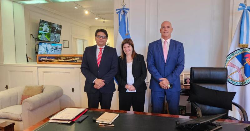 Meyer y Lello Saacutenchez se reunieron con la ministra de Seguridad Patricia Bullrich