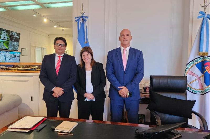 Meyer y Lello Saacutenchez se reunieron con la ministra de Seguridad Patricia Bullrich