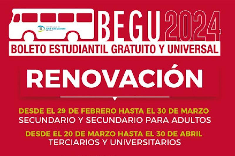 Abrieron inscripciones para acceder al BEGU