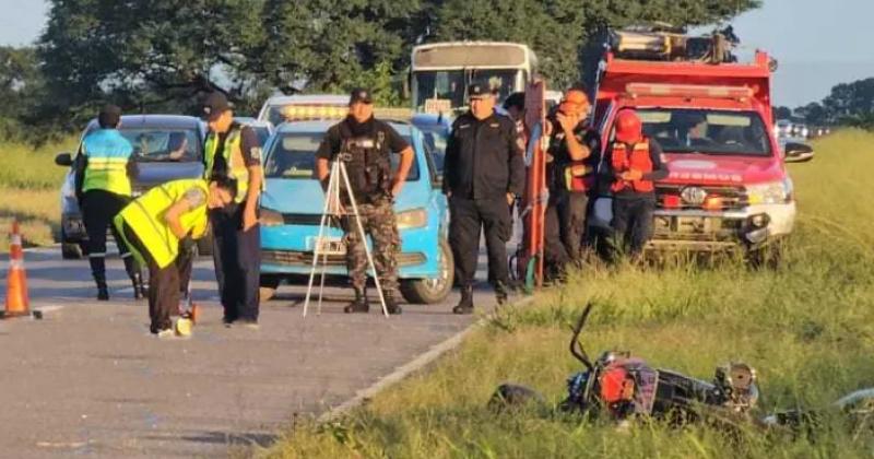 Murioacute un motociclista tras un choque con un camioacuten en la Ruta Nacional Ndeg 66