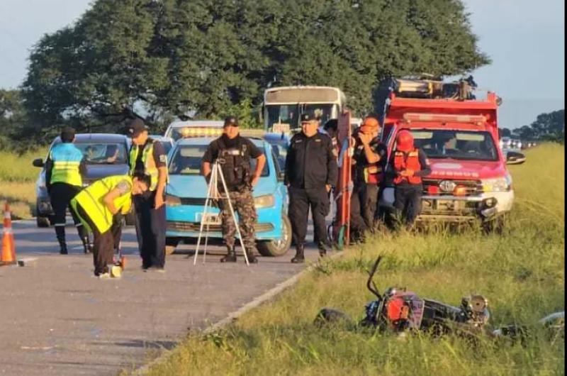 Murioacute un motociclista tras un choque con un camioacuten en la Ruta Nacional Ndeg 66