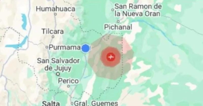 Temblor de magnitud 48 tuvo epicentro ayer en el departamento Ledesma