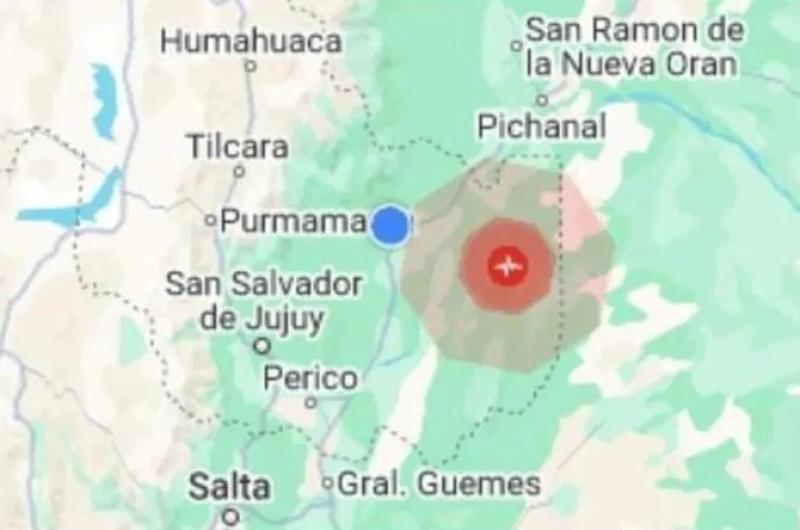 Temblor de magnitud 48 tuvo epicentro ayer en el departamento Ledesma