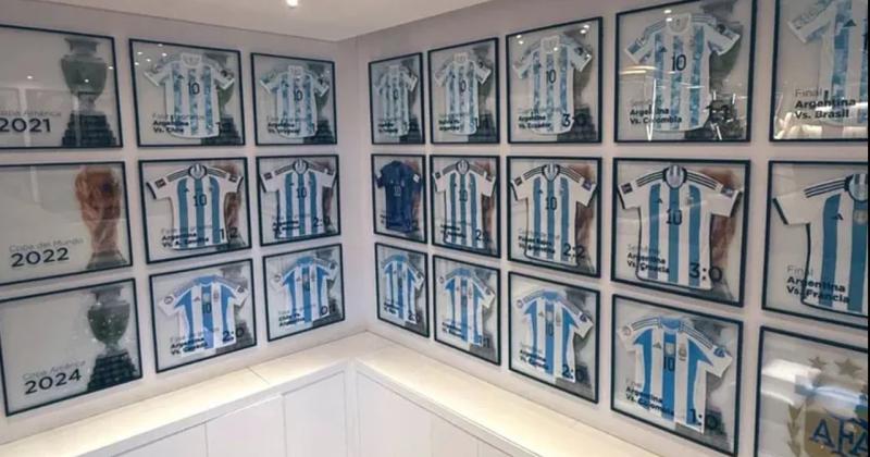 Lionel Messi revela su museo personal de camisetas en Rosario