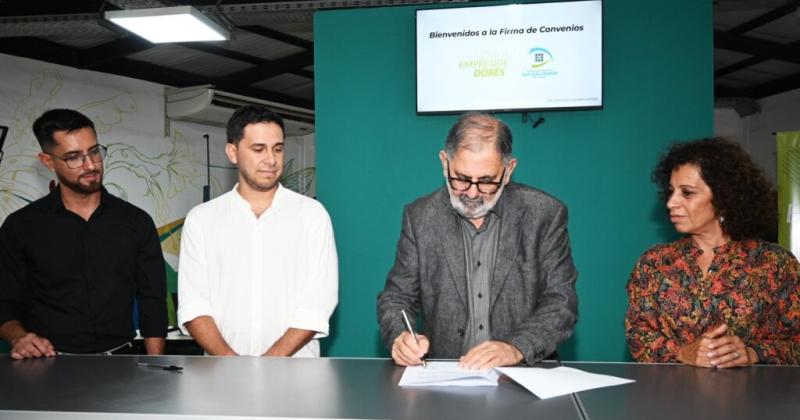 El Club de Emprendedores renovoacute convenios de colaboracioacuten 