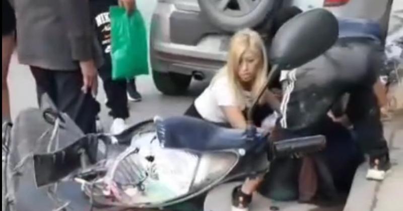 Motociclista herida en Alto Comedero
