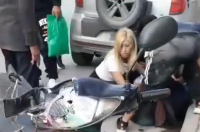 Motociclista herida en Alto Comedero