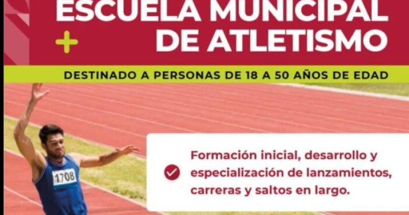 La ciudad contaraacute con su primera Escuela Municipal de Atletismo