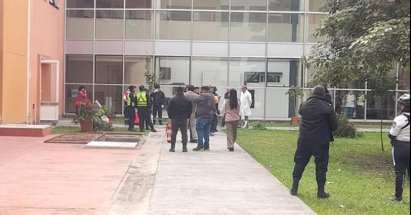 Principio de incendio en el Hospital Materno Infantil