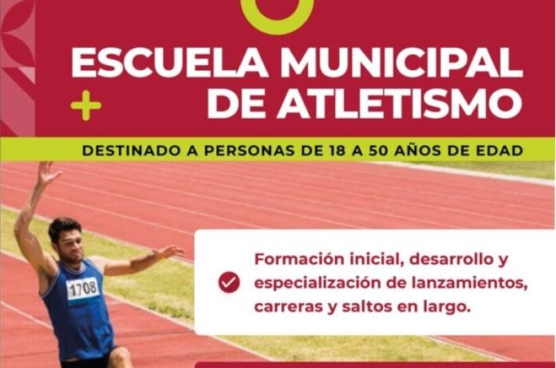 La ciudad contaraacute con su primera Escuela Municipal de Atletismo