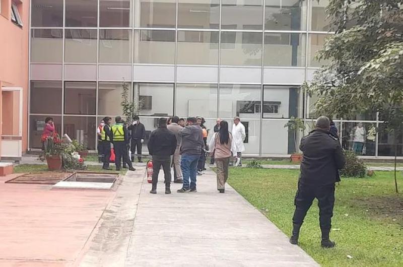 Principio de incendio en el Hospital Materno Infantil