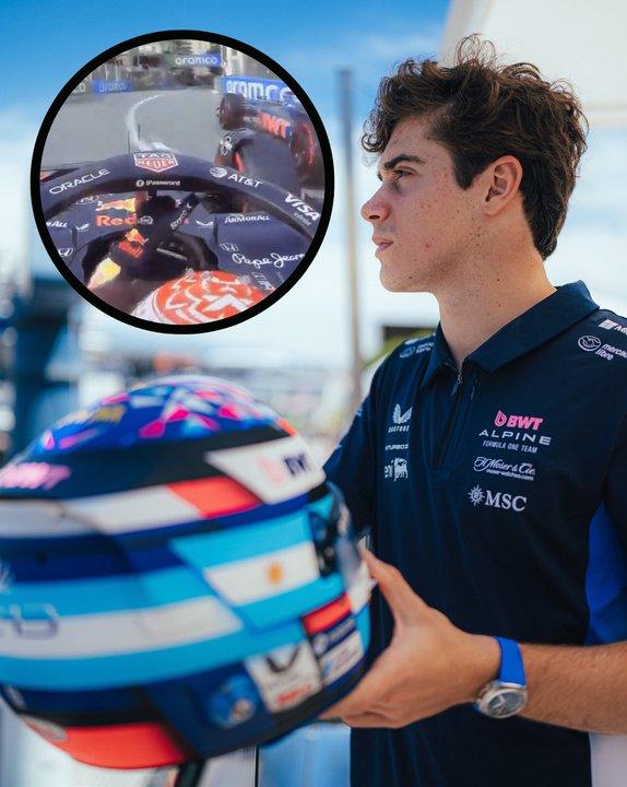 Max Verstappen se enojoacute con Franco Colapinto en la segunda praacutectica libre del GP de Moacutenaco
