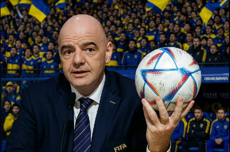 Infantino entre risas y criacutetica- ldquoSi Riquelme quiere voy yo de teacutecnico de Bocardquo