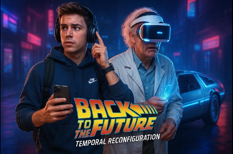 iquestCoacutemo seriacutea la peliacutecula Volver al Futuro si el tiempo del presente fuera 2025 seguacuten la IA