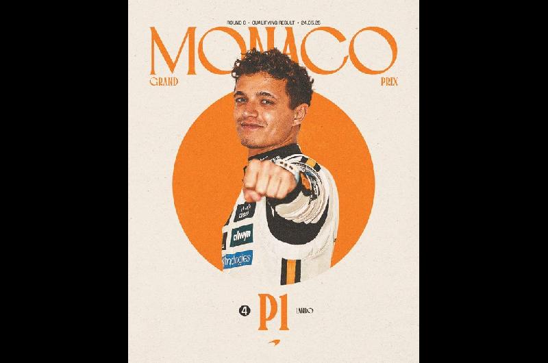 Lando Norris vuela en Moacutenaco y se queda con la pole- McLaren brilla en la clasificacioacuten