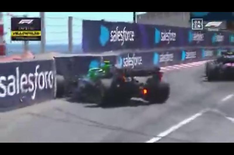 Video- Bortoleto protagonizoacute el primer choque en el GP de Moacutenaco