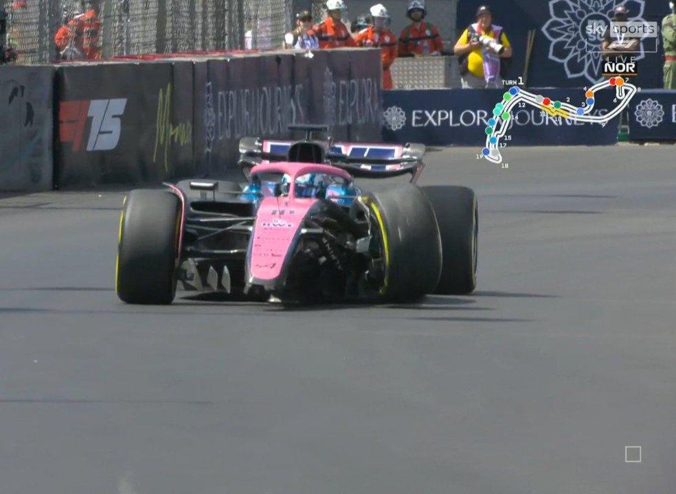 Franco Colapinto se salvoacute de milagro- Gasly chocoacute a Tsunoda y casi se lo lleva puesto