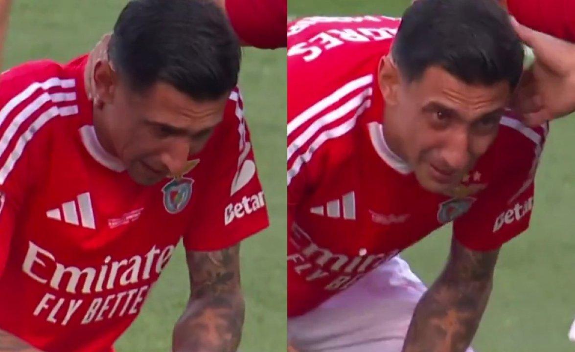 Conmovedor video- Aacutengel Di Mariacutea lloroacute desconsoladamente en su despedida del Benfica