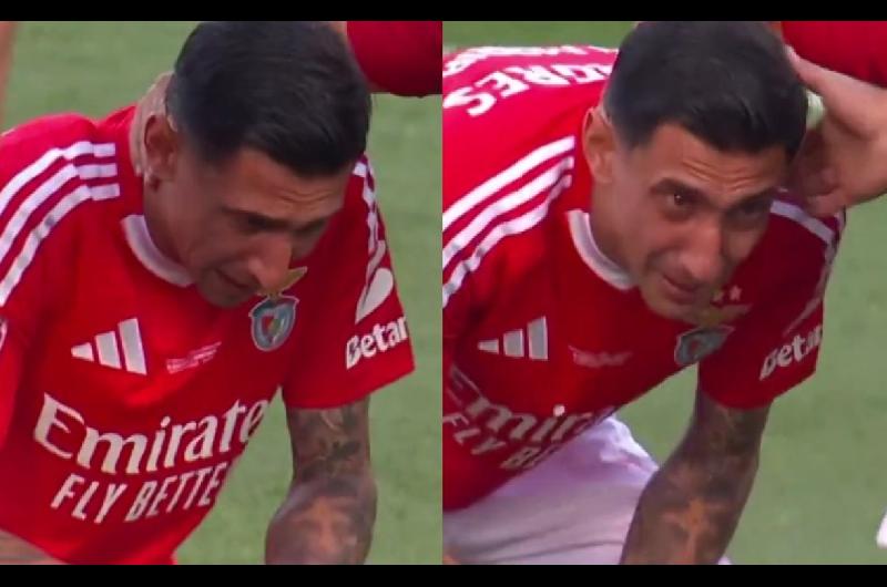 Conmovedor video- Aacutengel Di Mariacutea lloroacute desconsoladamente en su despedida del Benfica