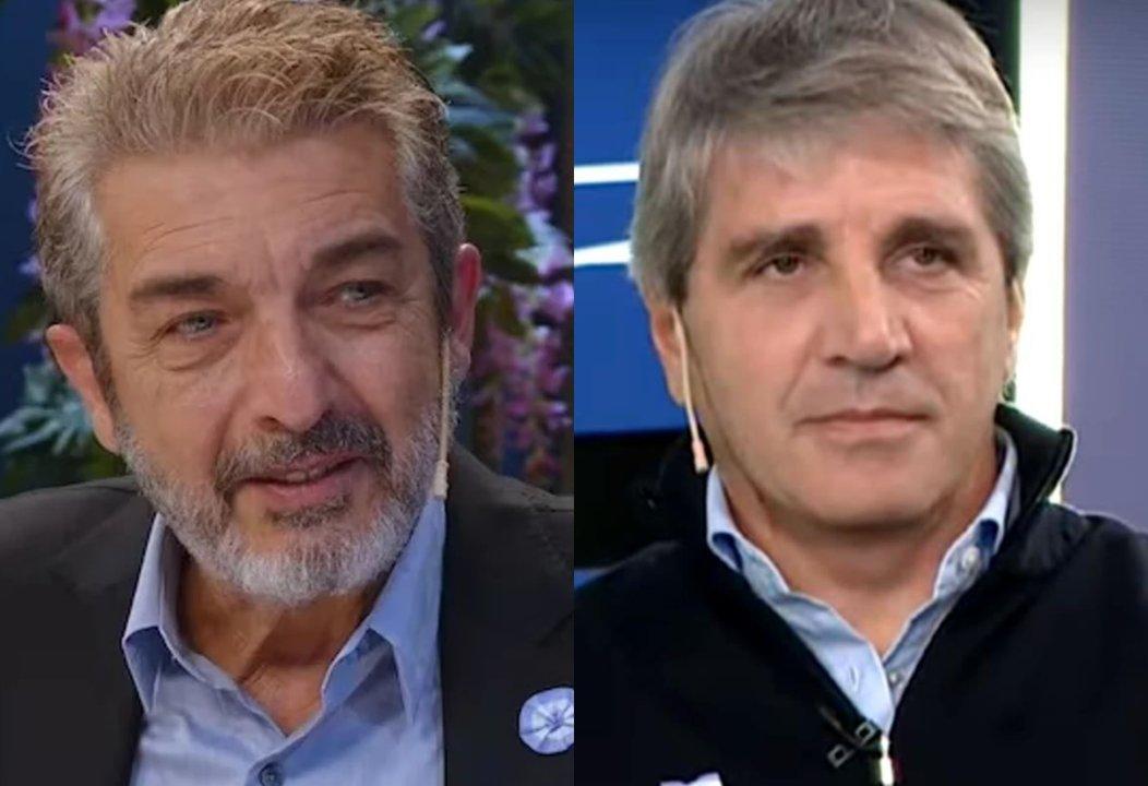 Verguumlencita- Luis Caputo cruzoacute a Ricardo Dariacuten por sus criacuteticas al Gobierno en el programa de Mirtha Legrand