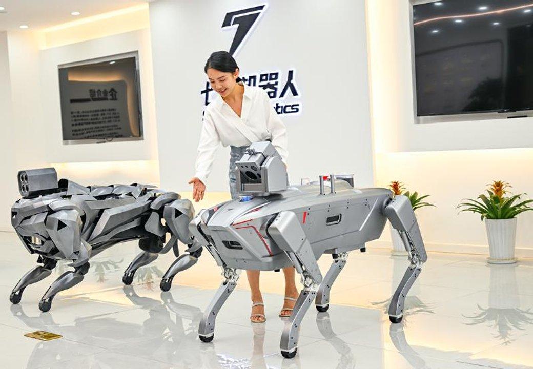 China presentoacute maacutes robots- cuadruacutepedos a prueba de explosiones