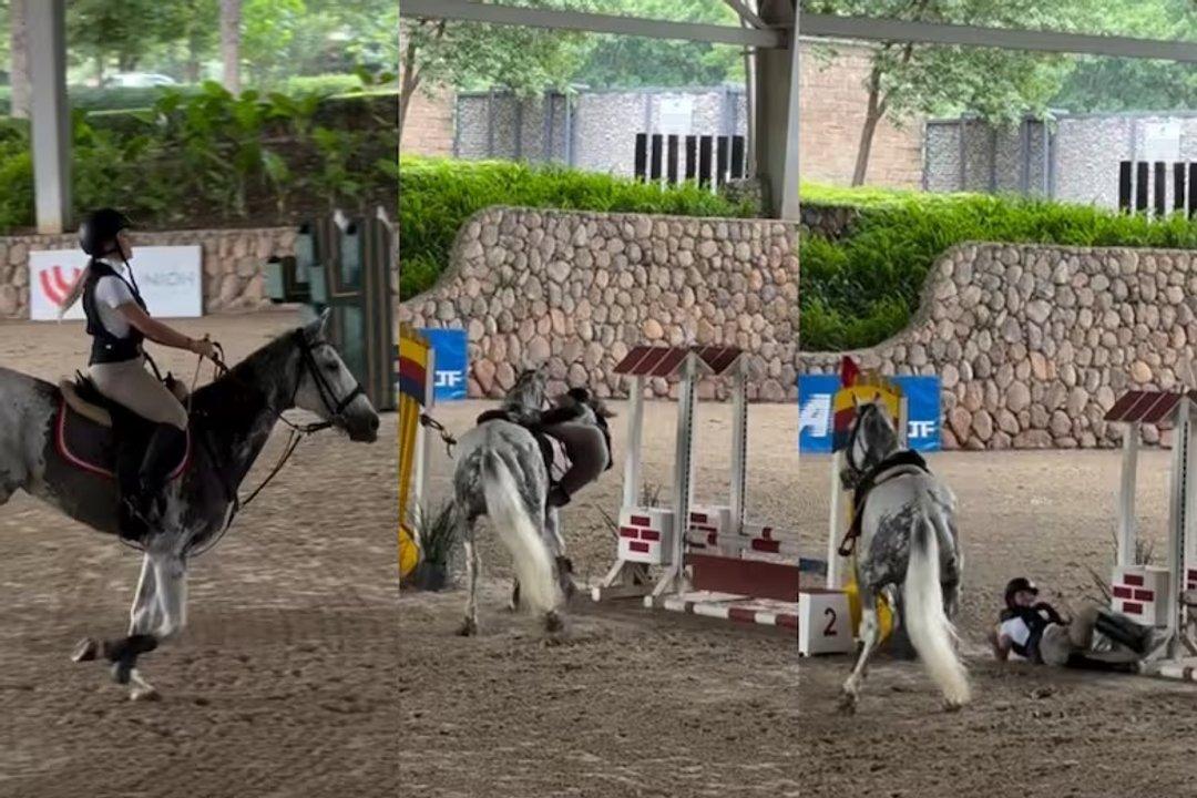 El accidente que sufrioacute Evangelina Anderson