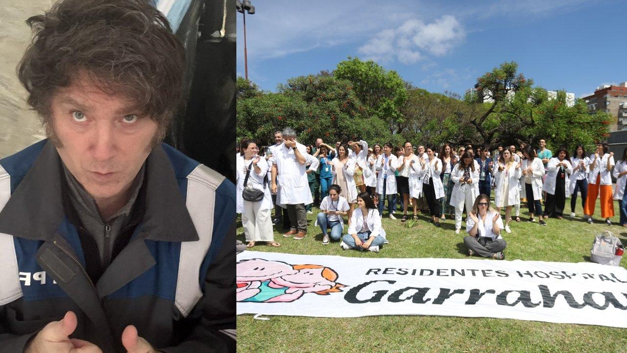 Javier Milei sobre la crisis del hospital de nintildeos- Los ntildeoquis kirchneristas del Garrahan le quitan recursos