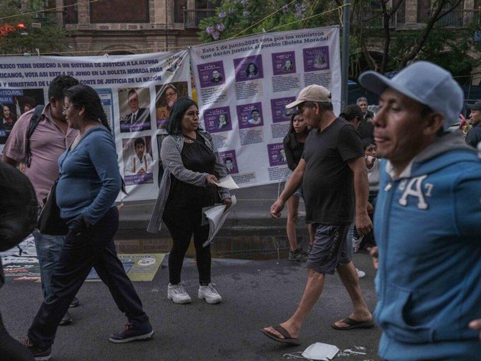 Meacutexico elige por primera vez a todos sus jueces en una votacioacuten ineacutedita y con fuerte respaldo de Sheinbaum