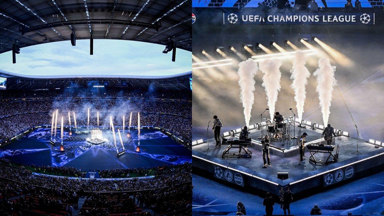 Linkin Park deslumbroacute en la previa de la final de la Champions entre PSG e Inter en Muacutenich